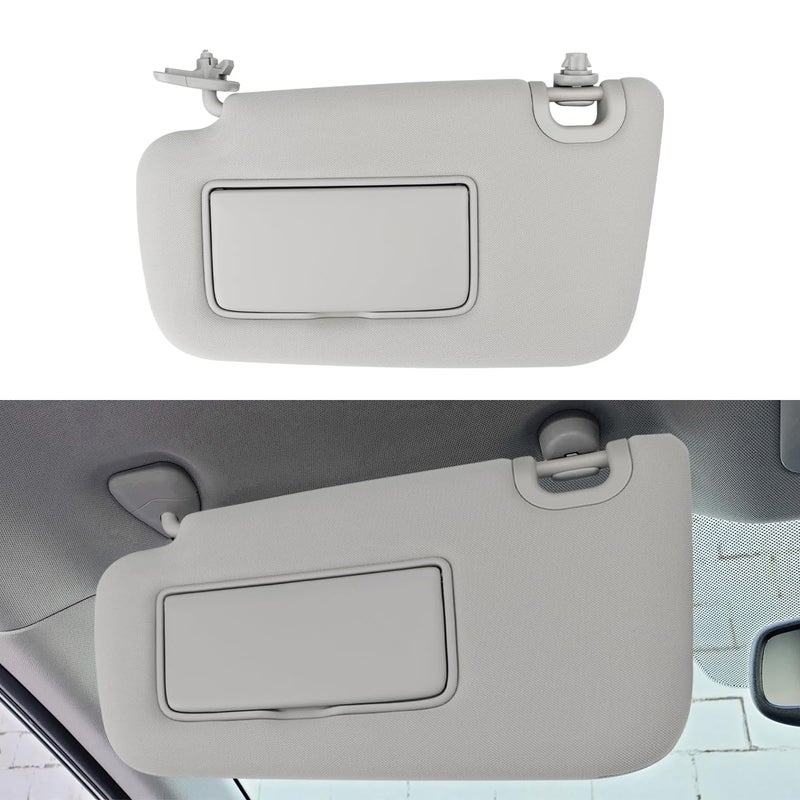INTGET Driver Side Sun Visor for Nissan Sentra 2013 2014 2015 2016 2017 2018 2019 Accessories Cloth Car Sun Protection Visors Replacement with Mirror for Unlighted Version