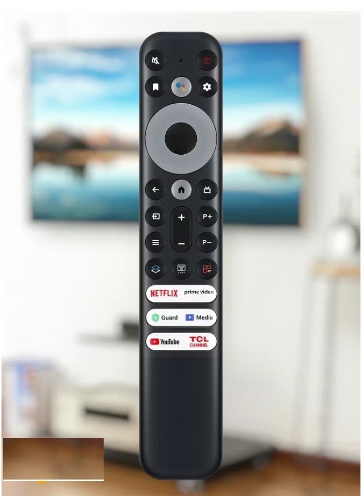 ELTRAZONE Replacement TCL Remote Control RC902V for TCL Android TV Mini-LED QLED 4K UHD Smart TV with Netflix, Prime Video, YouTube, Guard, Media, and TCL Channel - Image 1
