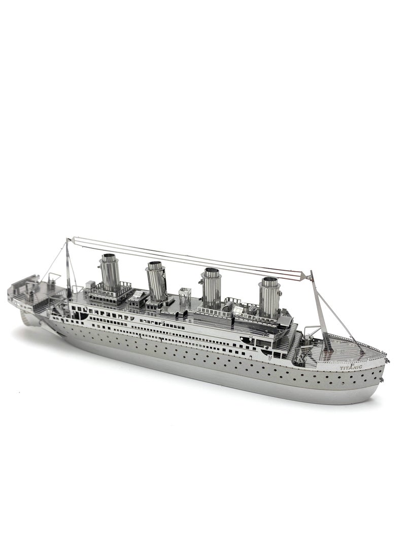 3D metal jigsaw puzzle, Titanic model kit, creative assembly model 3D model kit, high-difficulty DIY assembly - Image 4
