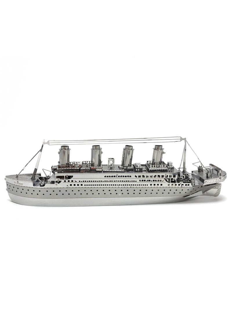 3D metal jigsaw puzzle, Titanic model kit, creative assembly model 3D model kit, high-difficulty DIY assembly - Image 2