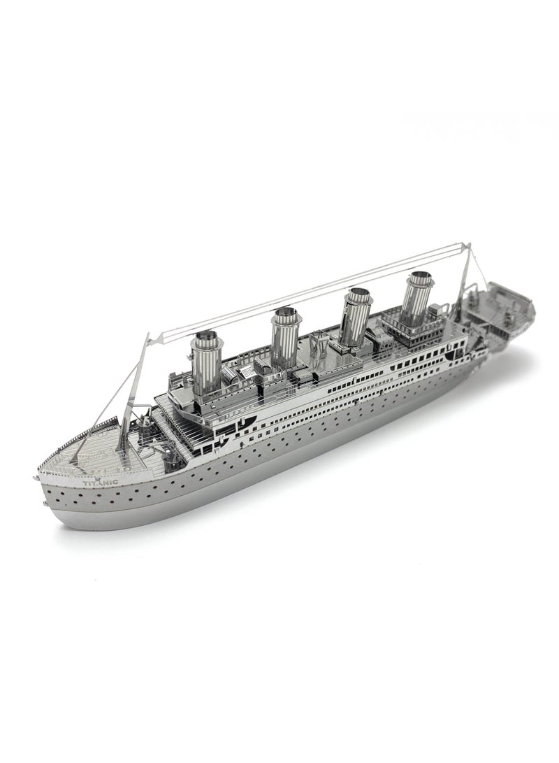 3D metal jigsaw puzzle, Titanic model kit, creative assembly model 3D model kit, high-difficulty DIY assembly - Image 1