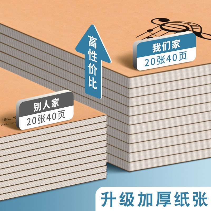 Children'S General Music Knowledge 16K Piano Music Book Guitar Music Book Staff Music Exercise Book - Image 4