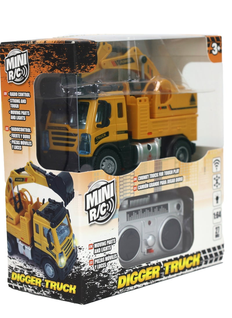 ADDO Addo Remote Control 1:64 Digger Truck  | Toy Car for Kids  - Image 2