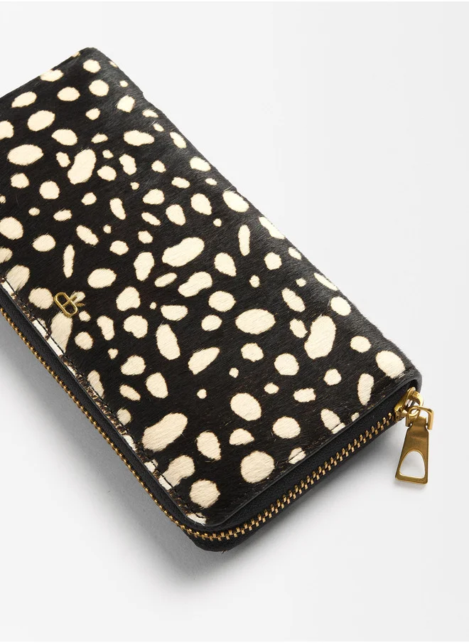 PARFOIS Animal Print Leather Wallet