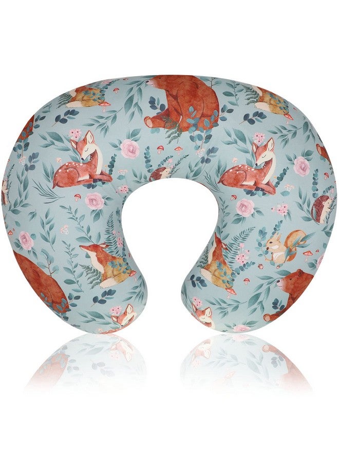 TANOFAR Nursing Pillow Covers, Bear Breastfeeding Pillow Cover for Baby Boys & Girls, Woodland Nursing Pillow Case for Newborn, Soft Fabric Fits Snug On Infant, Washable & Breathable - Image 1