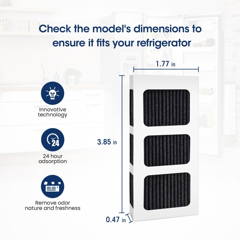 MARRIOTTO MR022 Water Filter, Compatible with Frigidaire refrigerator EPTWFU01, EWF02, Pure Source Ultra II and Pure Air Ultra 2 Air Filter (3+3) - Image 3