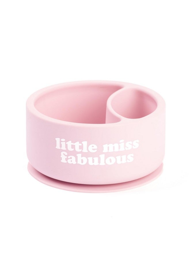Bella Tunno Wonder Baby Bowls - Silicone Suction Bowl for Toddlers and Babies, Microwave and Dishwasher Safe Food-Grade BPA Free Silicone, Little Miss Fabulous (Divided) - Image 1