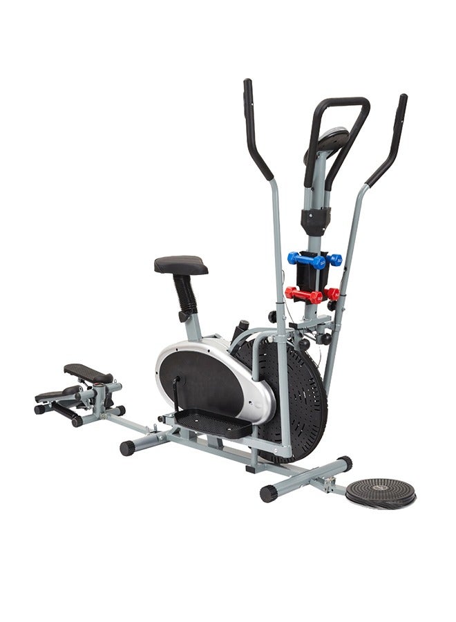 Marshal Fitness 5 In 1 Multifunction Elliptical Cross Trainer Orbitrac With Seat/Dumbbell/Twister/Stepper For Home Use-Bxz-32Gst - Image 1