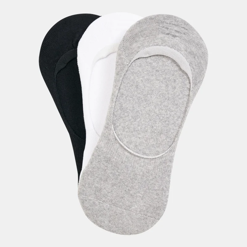 Men's Half-Cushioned No-Show Socks (3 Pack) - S/M