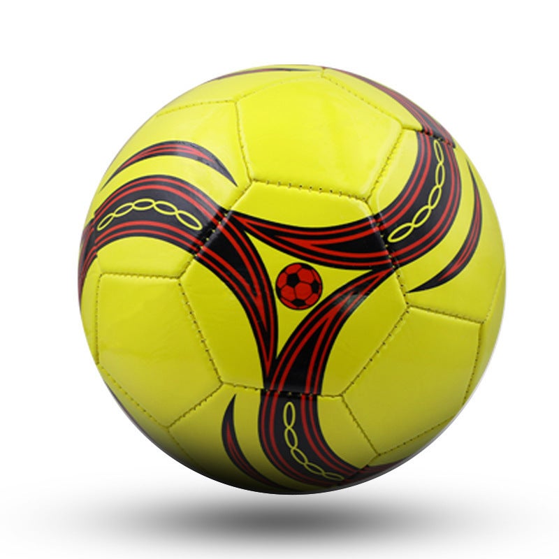 Generic Size 5 Adult 4 Youth 3 Kids PVC Soccer Ball Advanced Yellow