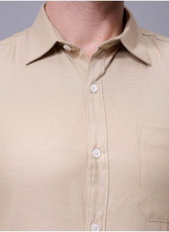 The Indian Garage Co Men Slim Fit Solid Full Sleeves Cutaway Collar Formal Shirt  - Image 5