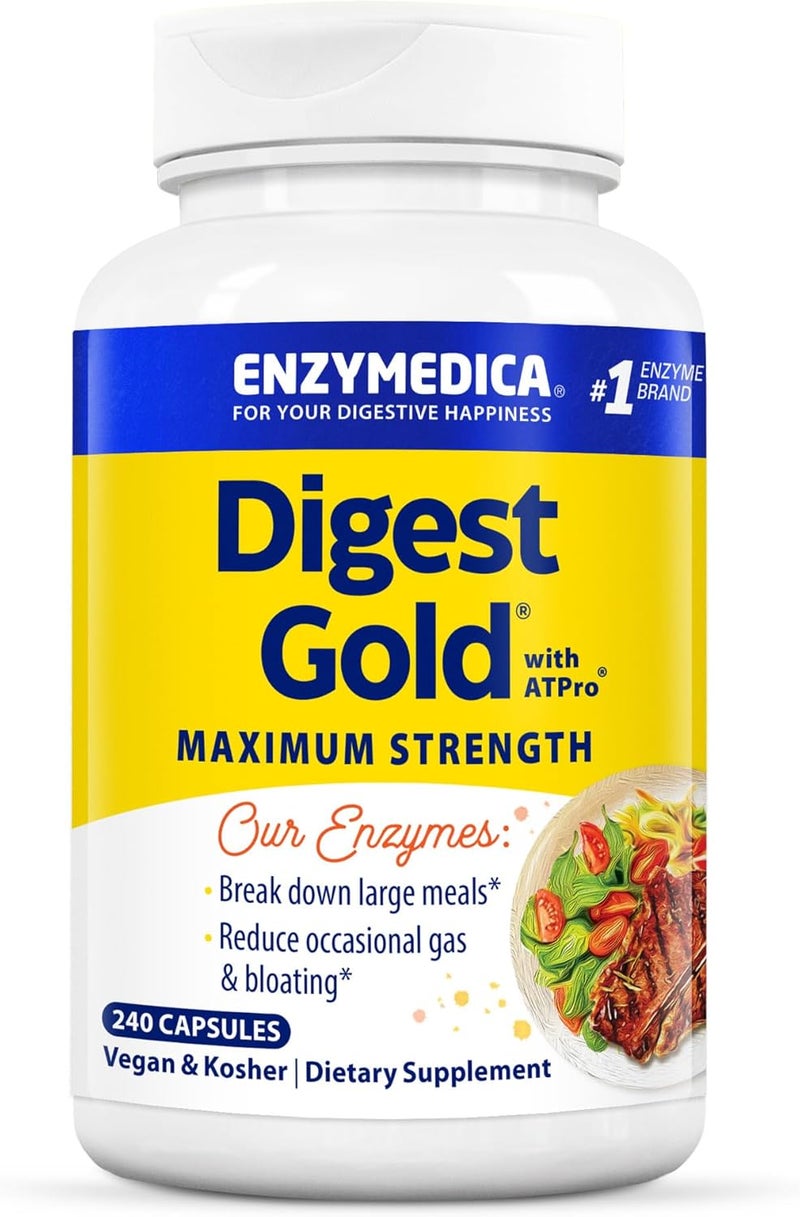 Enzymedica Digest Gold + ATPro 240 Capsules - Image 1