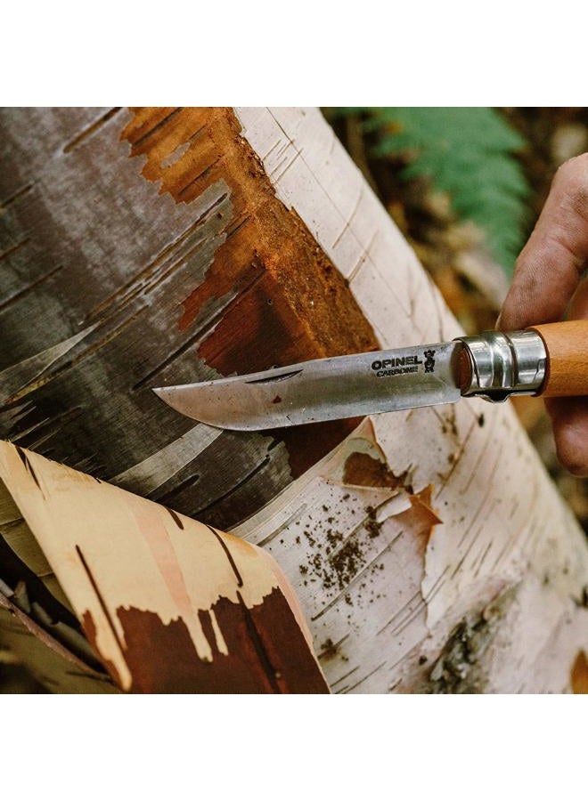 Opinel No. 7 Carbon Steel Blade Folding Pocket Knife - Image 5