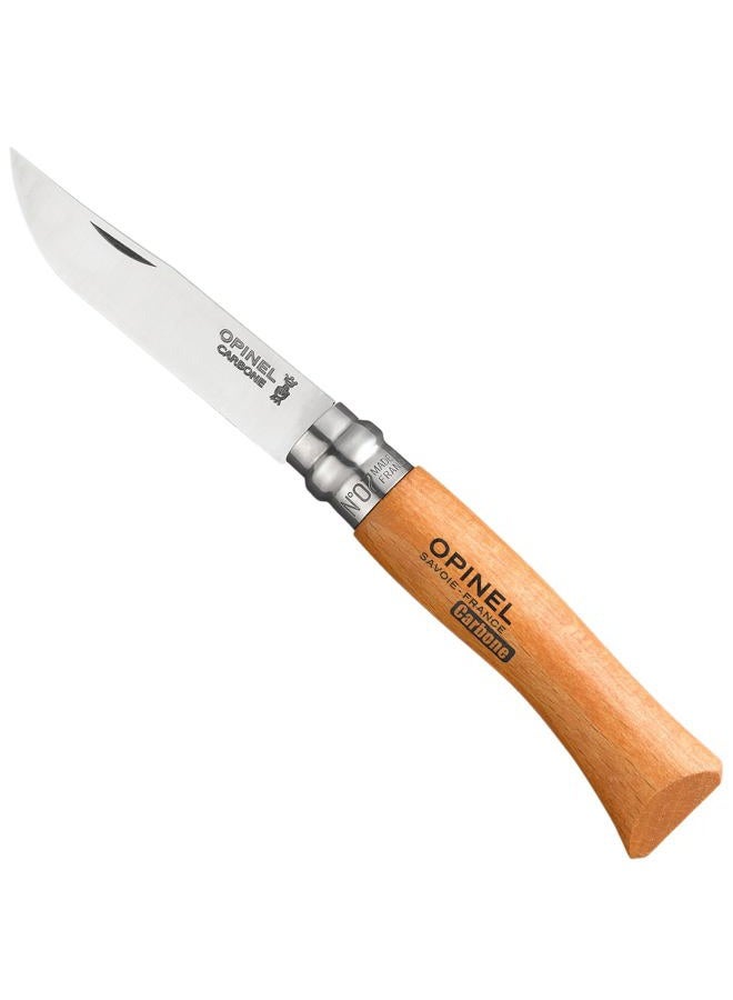 Opinel No. 7 Carbon Steel Blade Folding Pocket Knife - Image 1