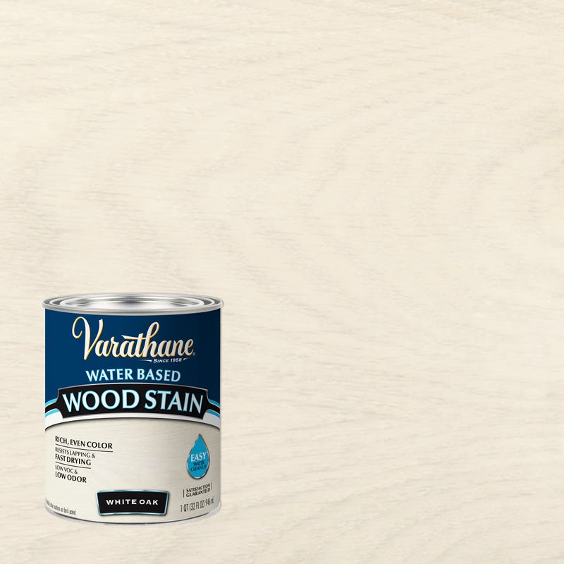 Varathane 384807 Water Based Wood Stain, Quart, White Oak - Image 2