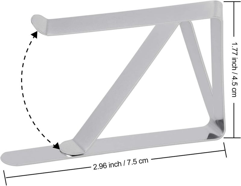 TriPole Tablecloth Clips 16Pack Stainless Steel Table Cover Clamps Skirt Clips for Home Kitchen Restaurant Picnic Tables - Image 2