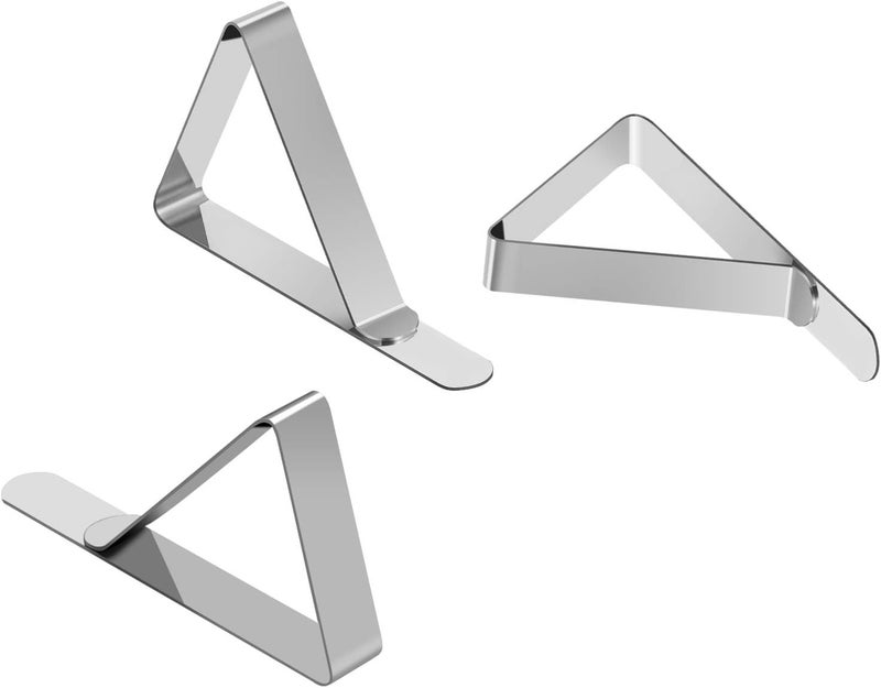 TriPole Tablecloth Clips 16Pack Stainless Steel Table Cover Clamps Skirt Clips for Home Kitchen Restaurant Picnic Tables - Image 5