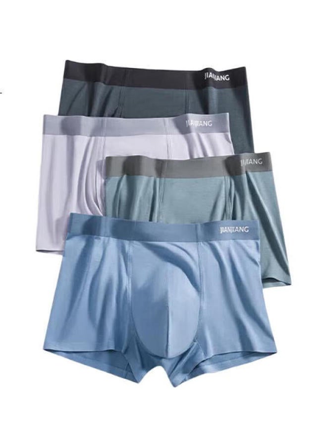 Athlete Jianjiang A-class Modal Men's Underwear Men's Underwear Square Pants 7a Long-lasting Antibacterial Seamless Four-corner Pants Head 3-pack - Image 3