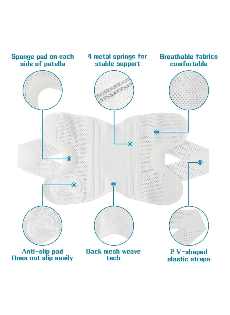 Generic - Knee Brace with Side Stabilizers, Professional Knee Compression Support Brace Adjustable Knee Wrap with Patella Pad Relief Pain for Meniscus Tear ACL MCL Arthritis Injuries（L） - Image 1