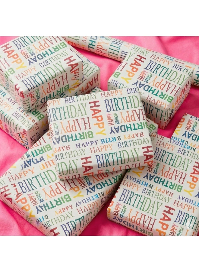 971 Junction 4-Pack Premium Birthday Gift Wrapping Paper Sheets – 70cm x 100cm, Heavy Duty Colorful Design Gift Wrapping Sheets for Kids, Boys, Girls and Adults - Image 5