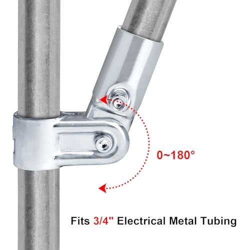 Fanmao 10 Sets Adjustable Angle Pipe Clamp Connectors, Fits 3/4" EMT Directly, Structural Pipe Fitting - Image 2