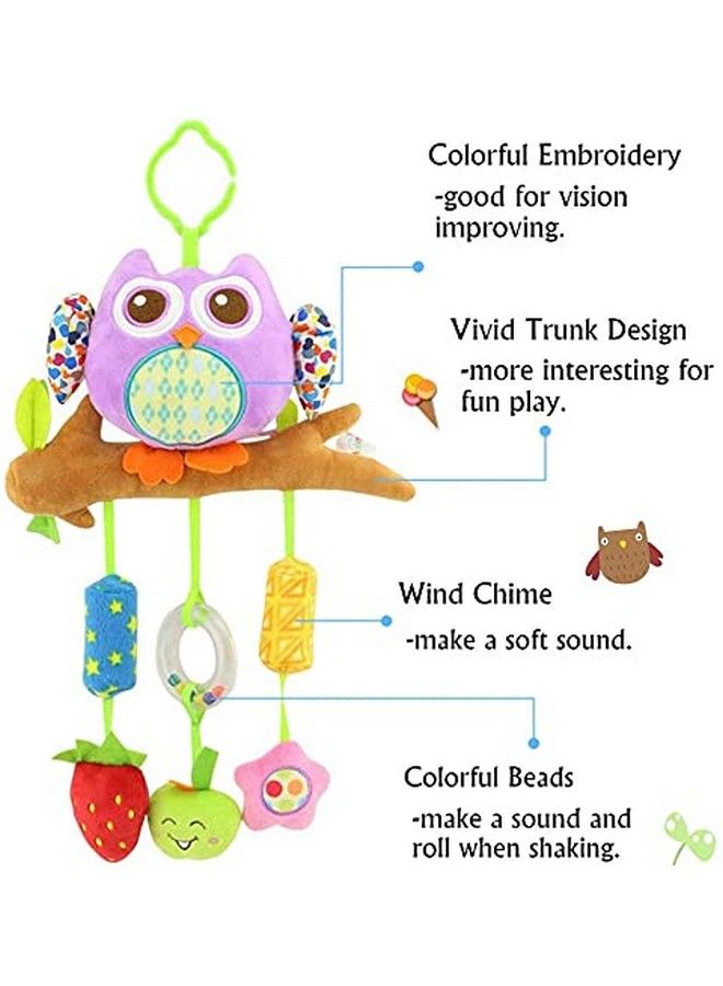 Baby Station Baby Crib & Stroller Plush Playing Toy Car Hanging Rattles (Powl)Multi - Image 5