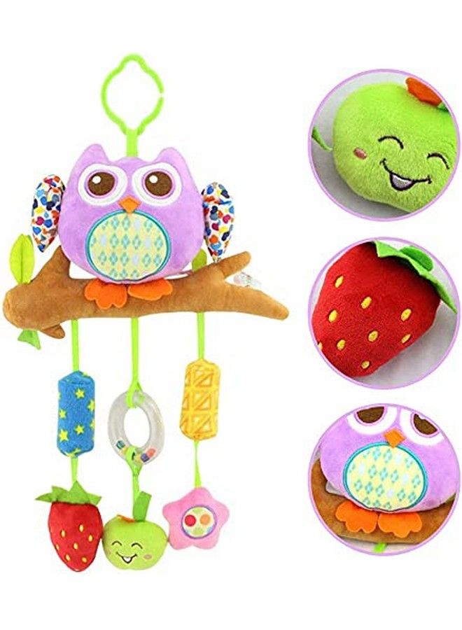 Baby Station Baby Crib & Stroller Plush Playing Toy Car Hanging Rattles (Powl)Multi - Image 3