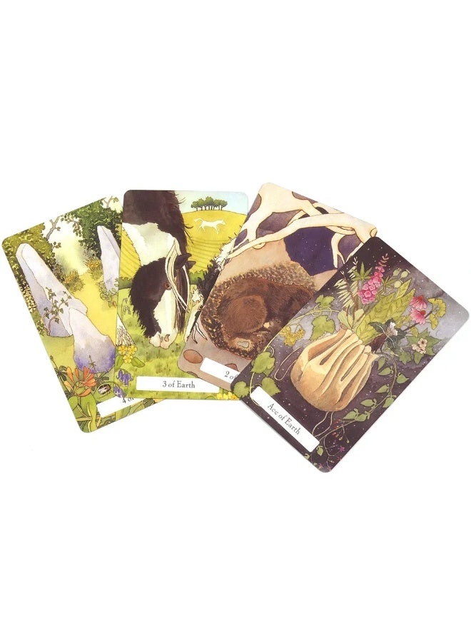 NIBEMINENT 10.3 * 6 cm Witch's Wisdom Tarot Card Set (packaged in a tin box with green gold edges) Includes 78 Tarot cards and an introductory guidebook - Image 5