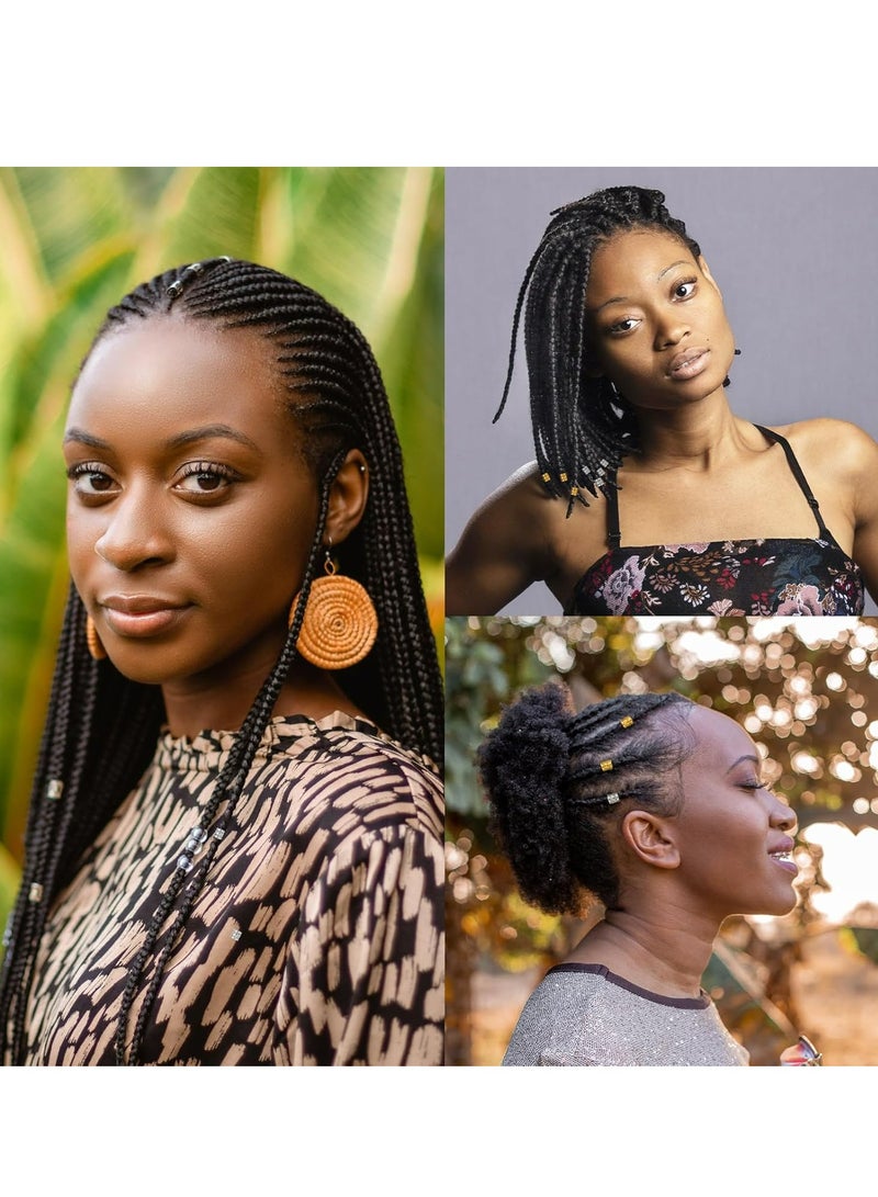 إسكدنيا 200 قطعة خرز دريدلوك فضي وذهبي وأساور تجديل 200 قطعة - Image 5