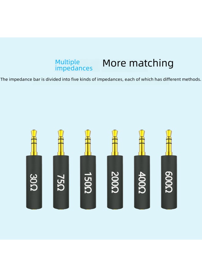 Generic - Noise Reduction Impedance Rods For Headphones And Mobile Players JCallly Brand HiFi Sound Copper Plated Pure Gold Plugs-Color:JC Impedance Bar 400Ω - Image 1