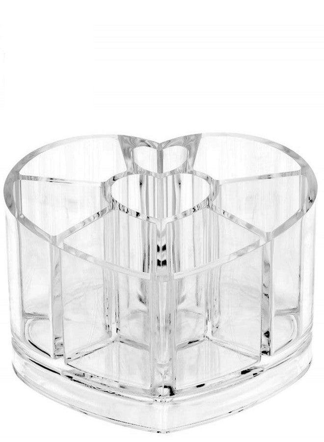 Naivete Heart Shape Cosmetic Storage Box Acrylic box(Transparent Color 1Pc) - Image 4