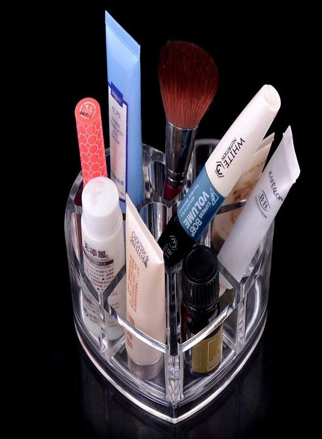 Naivete Heart Shape Cosmetic Storage Box Acrylic box(Transparent Color 1Pc) - Image 2