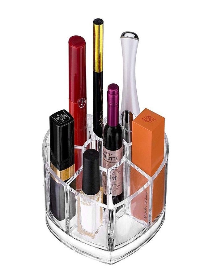 Naivete Heart Shape Cosmetic Storage Box Acrylic box(Transparent Color 1Pc) - Image 1