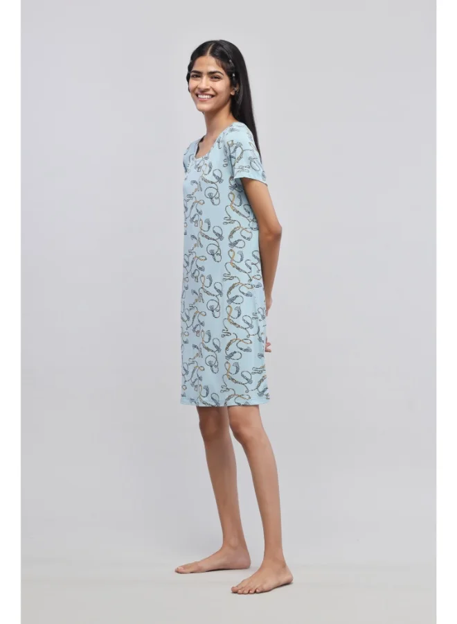 NeceSera Rope Printed Short Dress