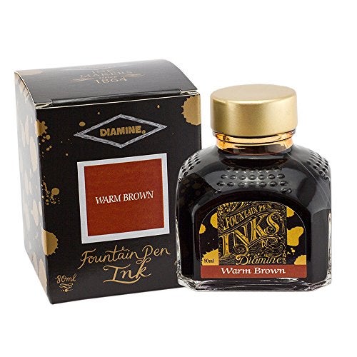 Diamine 80ml Ink Bottle (Warm Brown) - Image 1