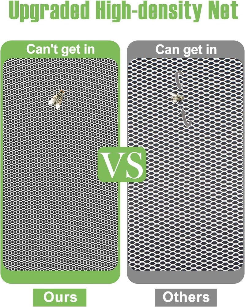 Lauon Extra Large Food Cover, 3 Jumbo (40"X23.7"), White Mesh Plate Serving Tents, Pop-Up Umbrella Screen Tents, Patio Net for Outdoor Camping, Picnics, Parties, BBQ, Collapsible and Reusable - Image 4