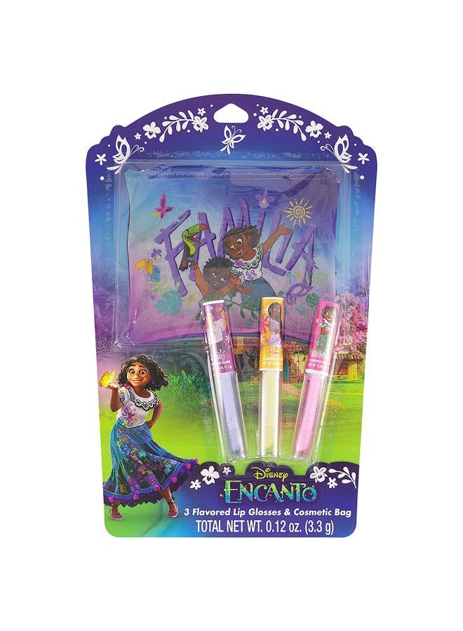 Generic Encanto Diecut 3 Piece Lip Gloss Set with Bag  - Image 1