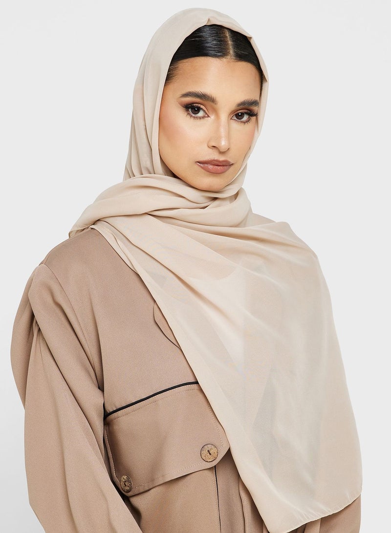 خزانة عباية بأزرار للأسفل مع شيلة  - Image 4