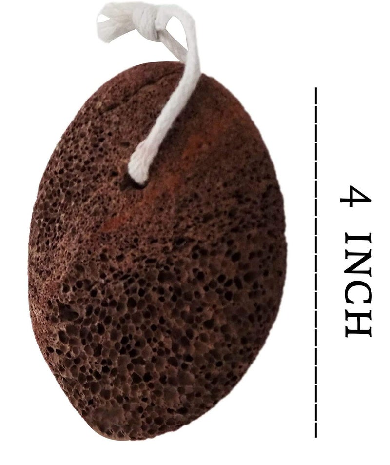 Kabello Dead Skin Foot Scrubber Pumice Stone For Feet (Brown) - Image 2