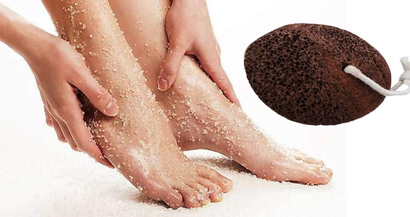 Kabello Dead Skin Foot Scrubber Pumice Stone For Feet (Brown) - Image 4