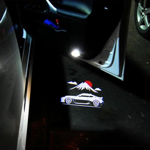 akarin 2PCS LED Car Door Projector Courtesy Lights Ghost Shadow Welcome Lamp Accessories Compatible with ZN8 2022PRESENT GR 86 ZN8 2022PRESENT GR 86Mount Fuji 01 - Image 3
