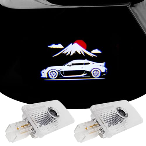 akarin 2PCS LED Car Door Projector Courtesy Lights Ghost Shadow Welcome Lamp Accessories Compatible with ZN8 2022PRESENT GR 86 ZN8 2022PRESENT GR 86Mount Fuji 01 - Image 1