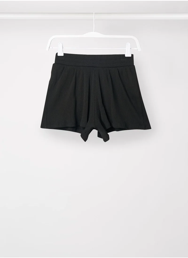 MANGO Youth Teen Ribbed Shorts