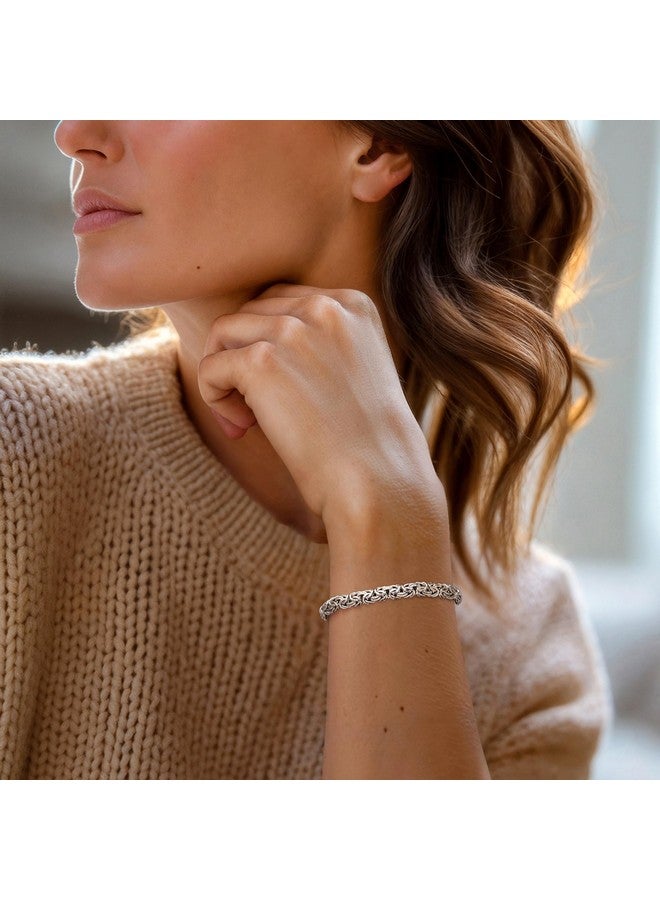 ROSS-SIMONS Sterling Silver Small Byzantine Bracelet - Image 2