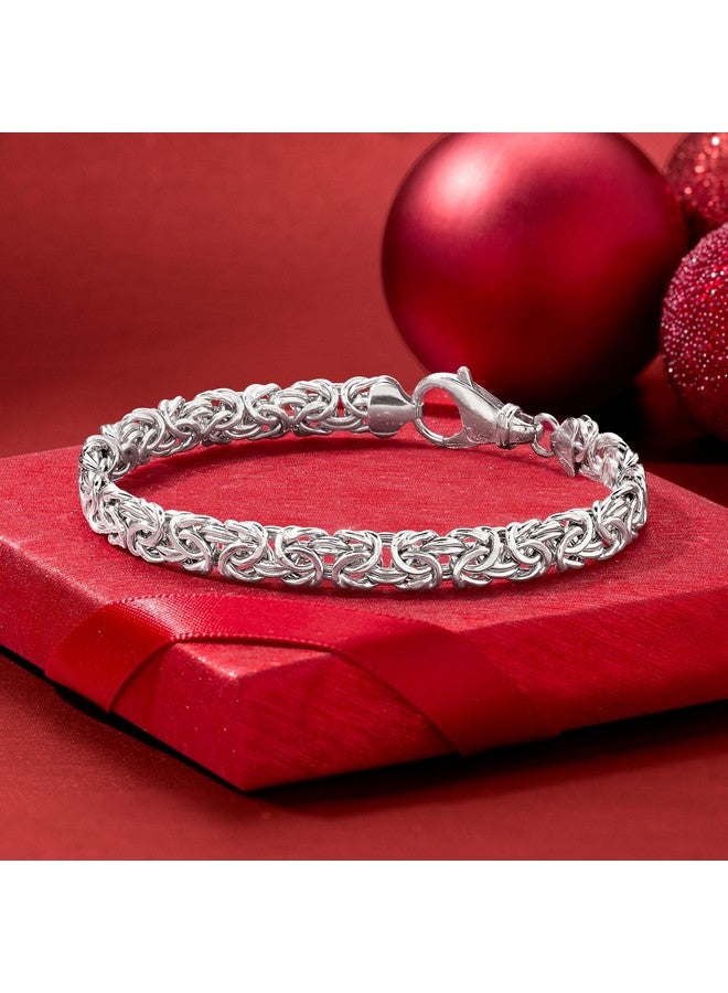ROSS-SIMONS Sterling Silver Small Byzantine Bracelet - Image 3