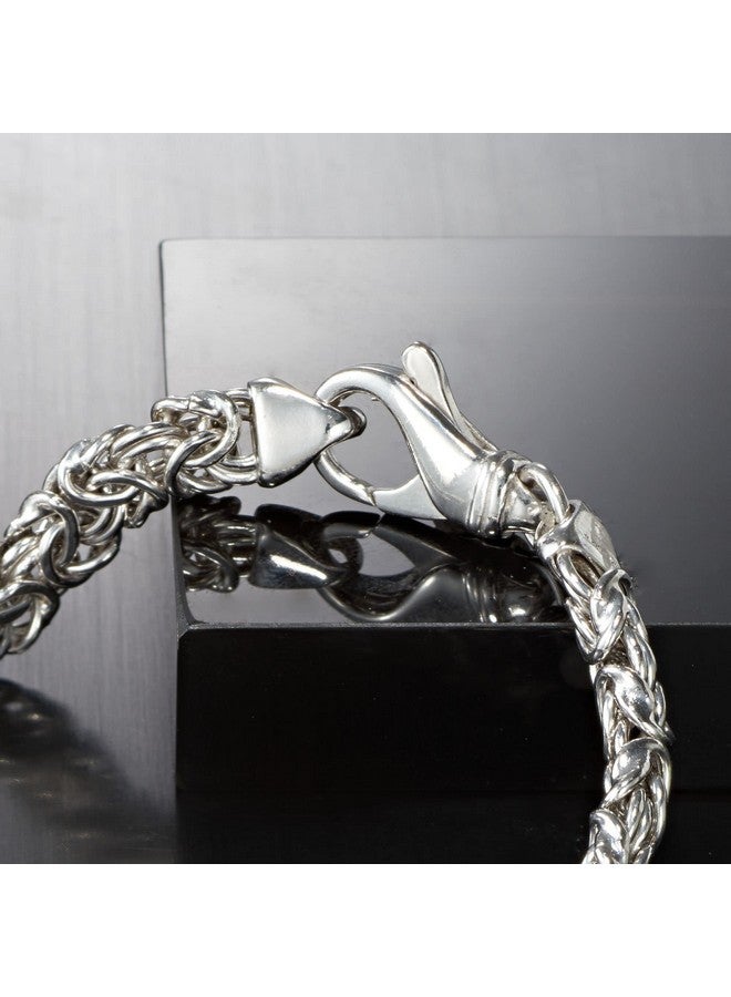 ROSS-SIMONS Sterling Silver Small Byzantine Bracelet - Image 5