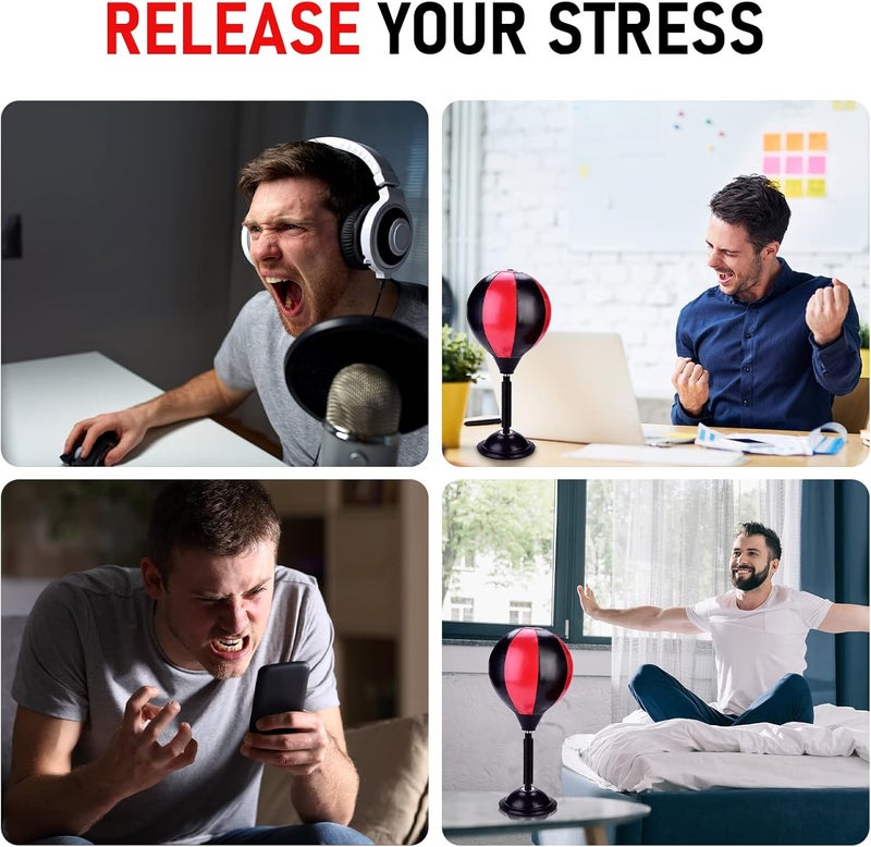 Generic Tabletop Stress Relief Boxing Ball with Strong Suction – Fun Office Desk Toy - Image 5