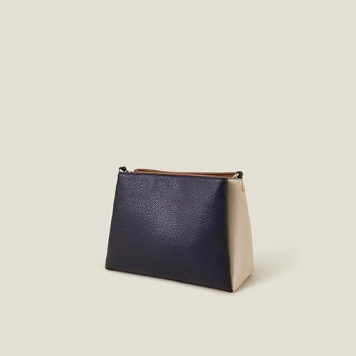 Accessorize London Women's Blue Colour Block Triple Compartment Sling Bag | Sling bag for woman latest |crossbody bag for women stylish | Bags for Women For Office Use, Work | Gift for ladies - Image 3