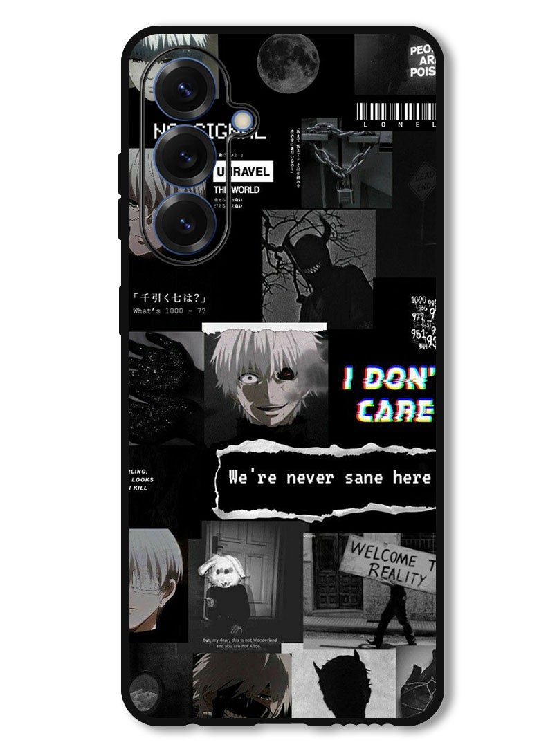 Theodor Protective Case Anti Scratch Shock Proof Bumper Cover For Samsung Galaxy S25 We're Never Sane Here - Image 1