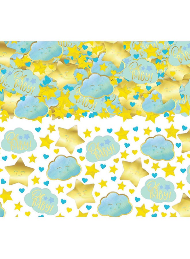 Amscan Oh Baby Boy Foil Confetti 2.5oz, Baby Shower Party Decorations